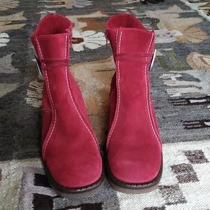 La Canadienne boots size 8 1/2, red